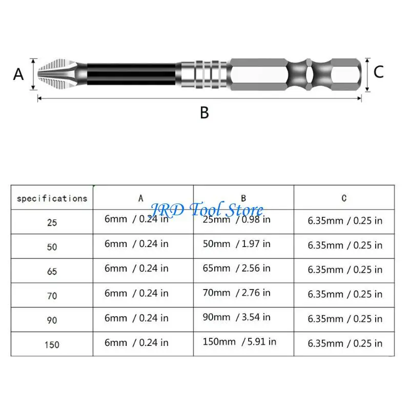 A2UD tuốc nơ vít bit chống gỉ cho lắp ráp đồ nội thất và các nhu cầu sửa chữa khác nhau