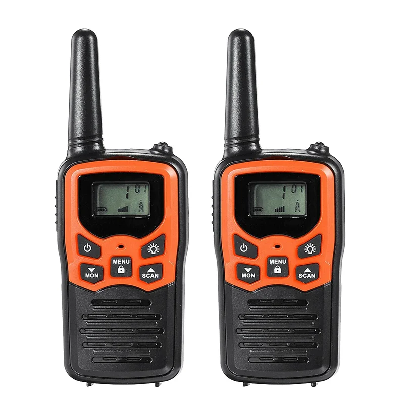 2Pcs Handheld Walkie Talkie Radio 22 Channels Set 10 Km Uhf 400-470 Mhz Dual Band Long Range Communication Transceiver YDH