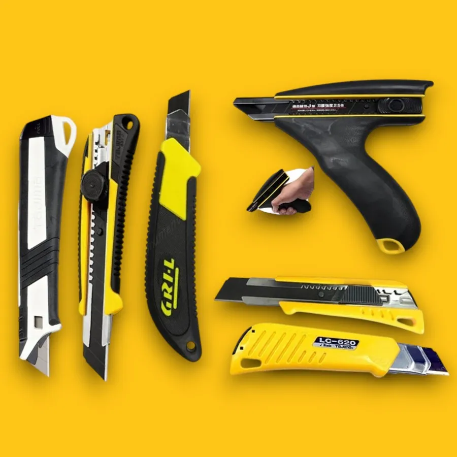 TAJIMA 1Pcs Retractable Utility Knife 9/22/25mm-wide A/J/H-type Blade Quick Change Blade Wallpaper Knife Paper Cutter