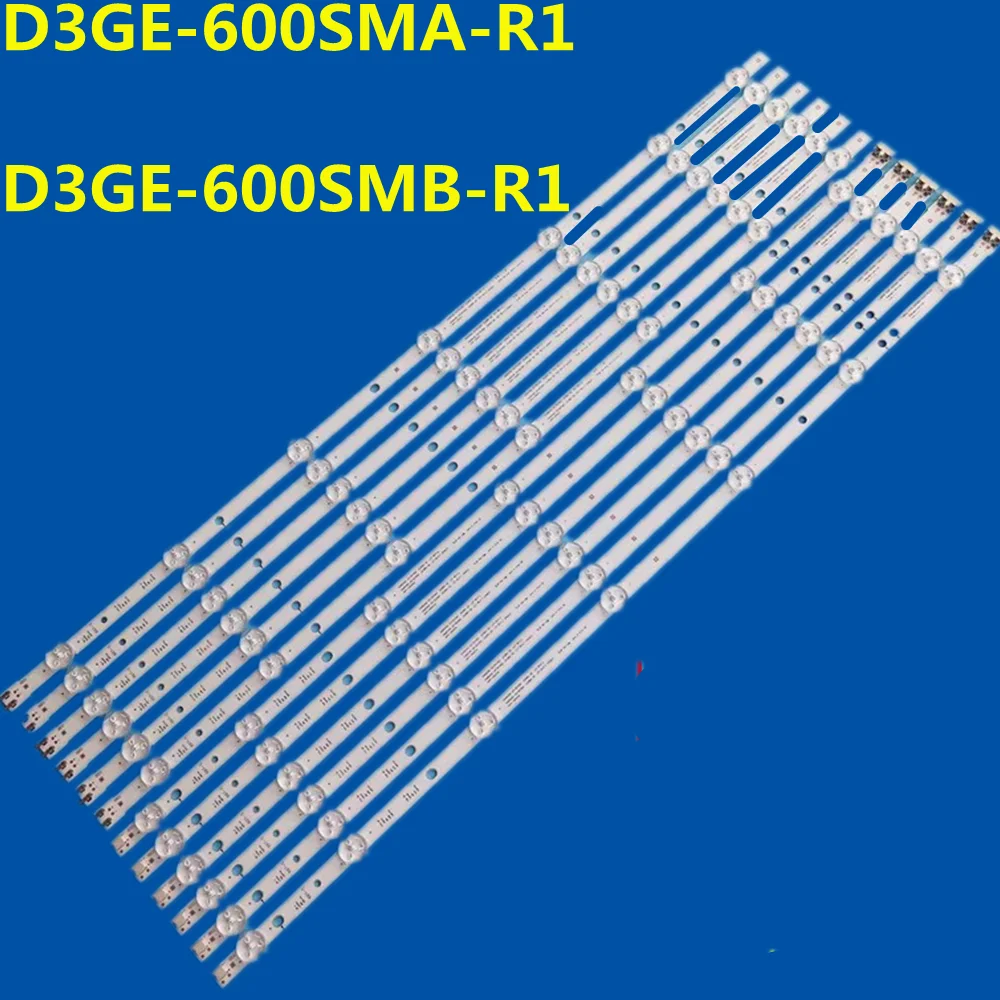 12PCS 3VLED Strip For UA60F6088AJ UA60H6003 UN60FH6300 UN60H6203 UN60H6103AH  UN60FH6003H CY DF600CGSV2H BN96-29075A BN96-29074A