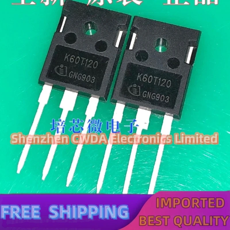 10PCS-20PCS  K60T120 IKW60N120T  TO-247 1200V/60A  In Stock Can Be Purchased