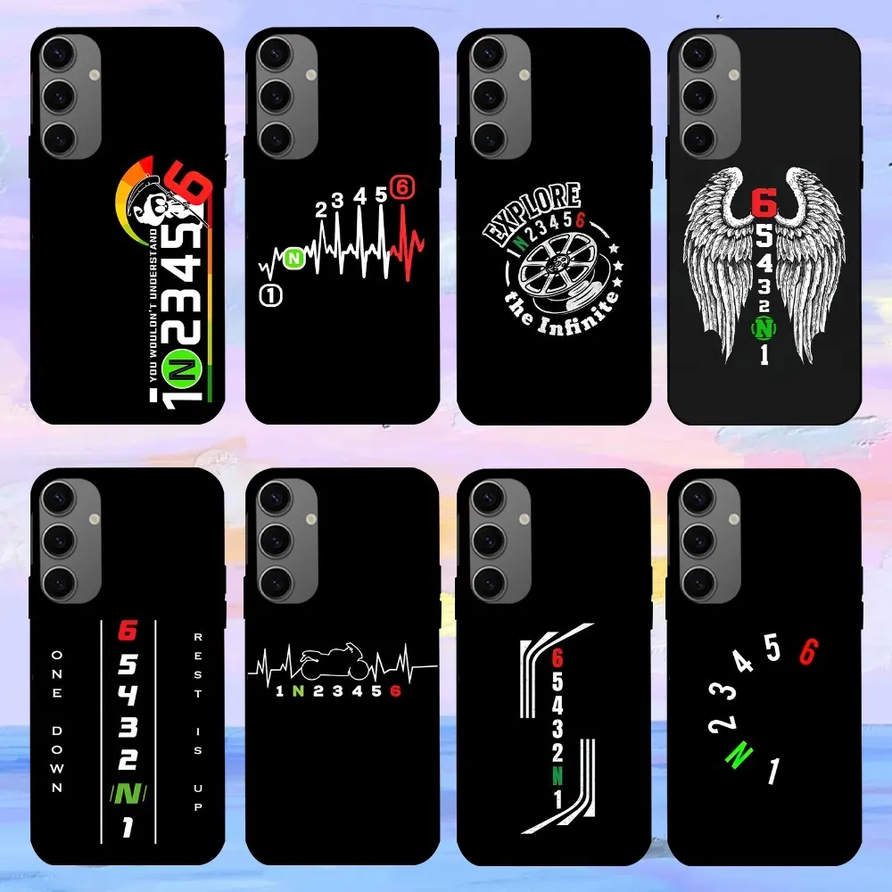 1N23456 Motorcycle Phone Case For Samsung Galaxy S21 S22 S23 S30 Note 10 20  Plus Lite FE ULTRA Shell