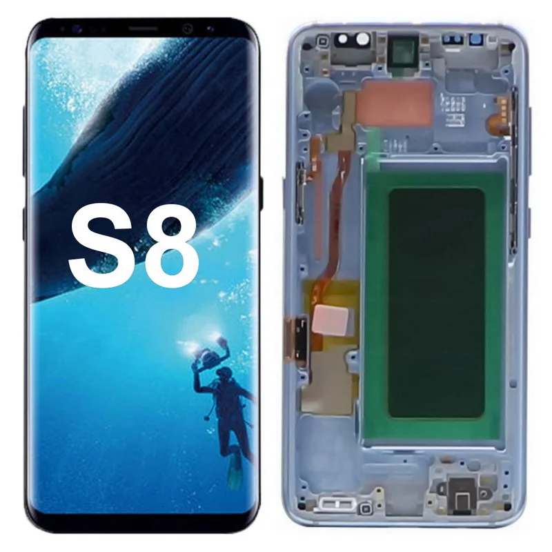 

SUPER AMOLED LCD Screen For SAMSUNG Galaxy S8 G950F G950FD G950 G950U LCD Display Touch Screen Digitizer With Defects