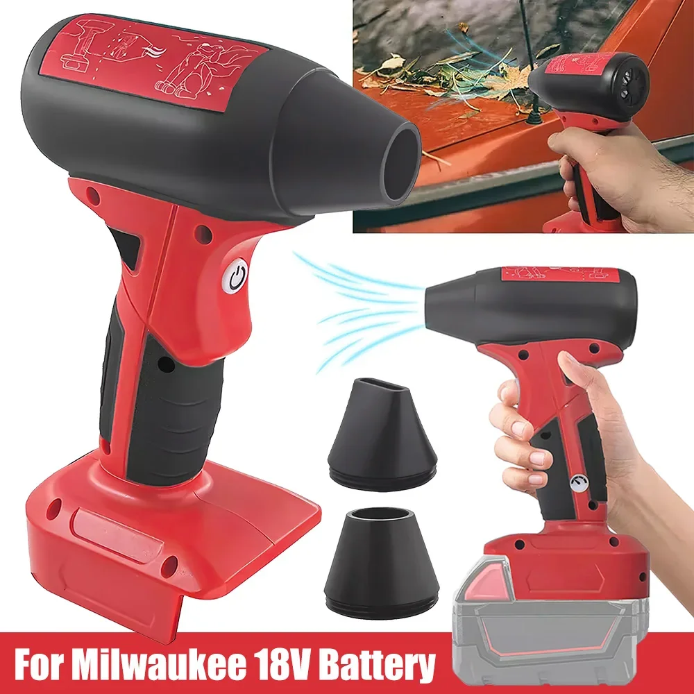 

130000RPM Turbo Jet Air Blower Handheld Cordless Violent Fan 4 Gears Wind Speed Turbo Jet Fan for Milwaukee Dewalt 18V Battery