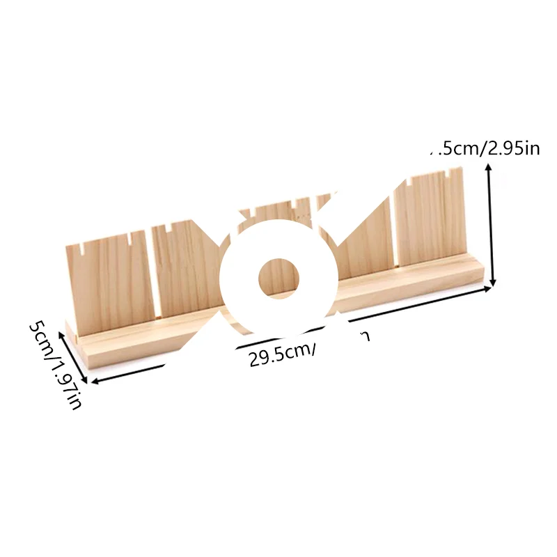 

【New】Single/Double/Triple Rows Wooden Earring Jewelry Display Stand Holder For Studs Hoops Dangles Desktop Storage For Women​​