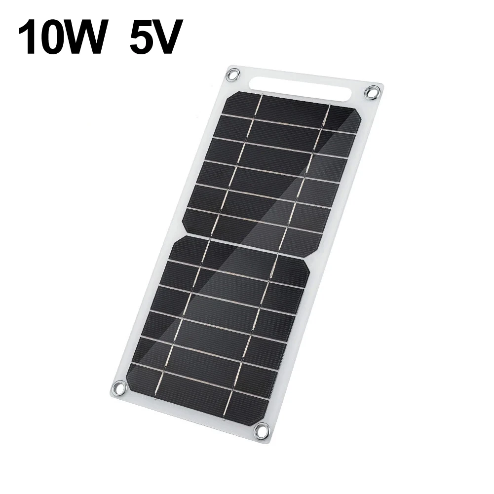 10W 5V Solar Panel USB Charged Waterproof Portable Outdoor Hiking Camping Charging Borad Solar Charging Supplies