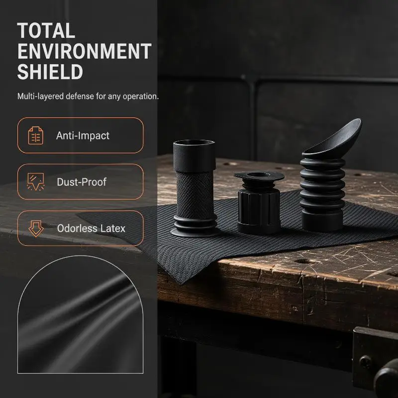 Flexible Rubber Scope Eyecup Shockproof Recoil Protection Eye Guard Fits 42/43/45mm Scopes for Hunting Enthusiasts