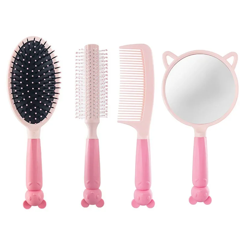 

Hair Hrush Hair Comb Set 4 Pcs in A Pack Boutique Gifts Women Travel Makeup Combs Set for Kids