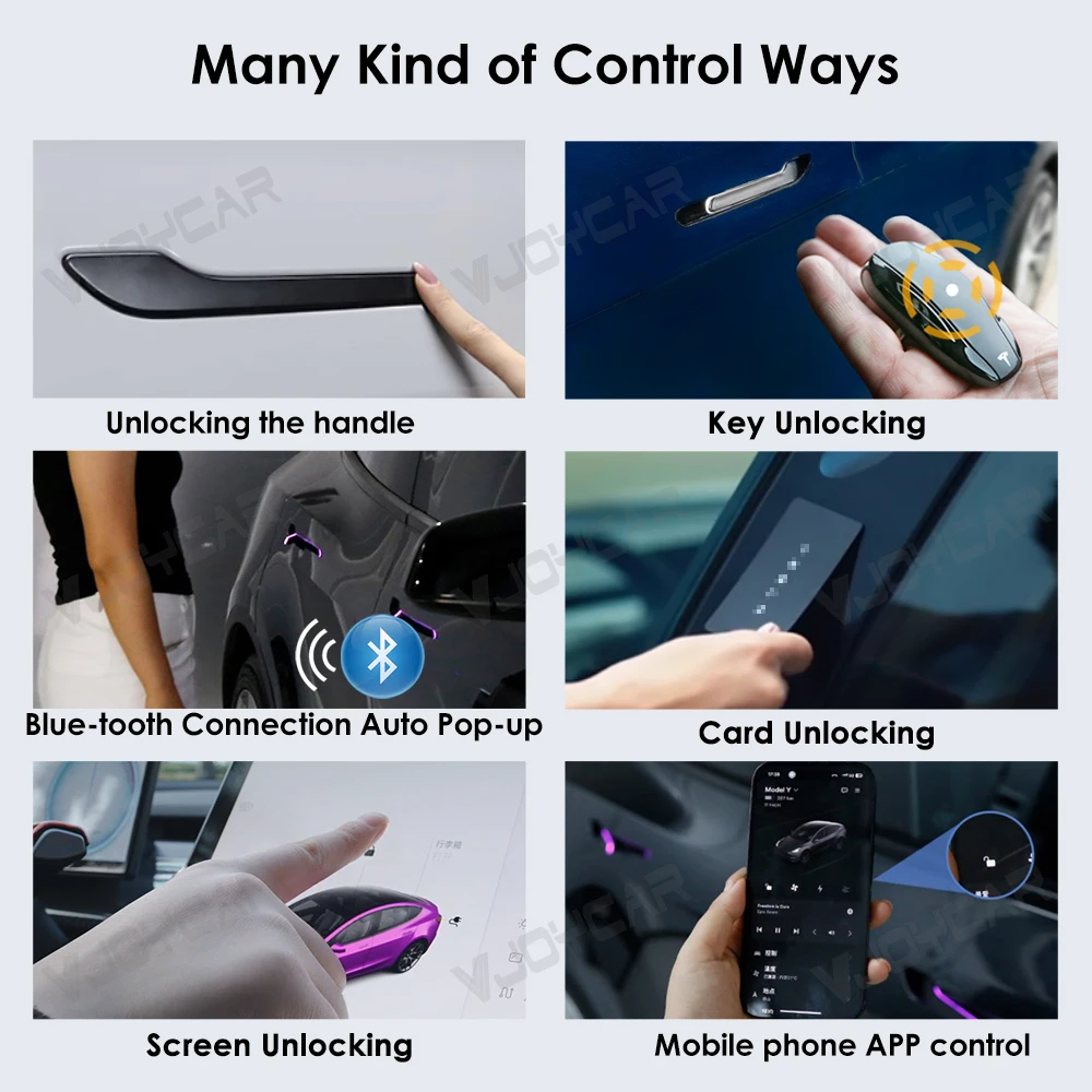 2025 Newest 7th Generation Wireless Auto Door Handle for Tesla Model Y 3 Y Juniper 3 Highland Auto Presenting Welcome Mode