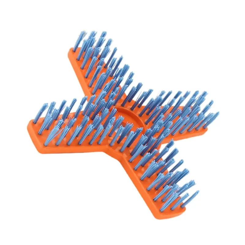 AS94-Wear-Resistant Nylon Brush For Loose Soil Universal Garden Weeding Brush For Deck Yards Floors Patios Farm Four-Tooth