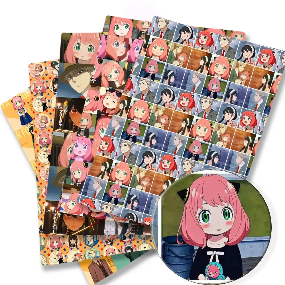 

spy x family Cartoon Fabric 140*50cm Handmade Sewing Patchwork Quilting Baby Dress Home Sheet Printed Fabric Fabric Sewing Kids