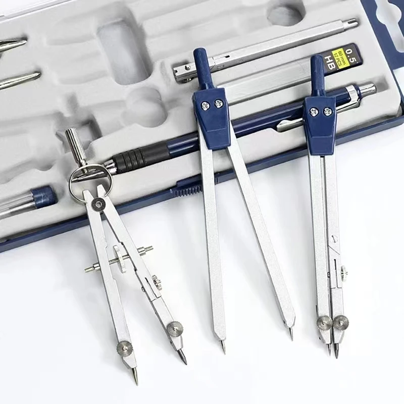 جديد 9 قطعة صياغة البوصلة لمجموعة الهندسة أداة البوصلة أداة الرسم للهندسة للصياغة والرياضيات والرسم أداة المهندس