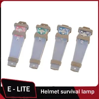 Luz táctica para casco, luz de seguridad intermitente, luz de señal de supervivencia, lámpara impermeable, equipo exterior para caza