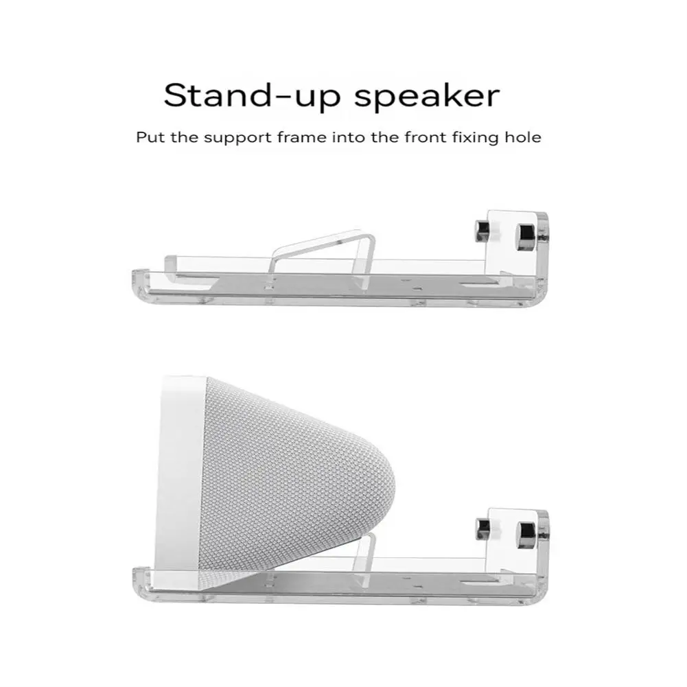 Staffa per Rack di stoccaggio per altoparlanti da 5.5 pollici supporto per mensola antiscivolo per montaggio a parete compatibile per Echo Show 5 supporto per altoparlante da parete