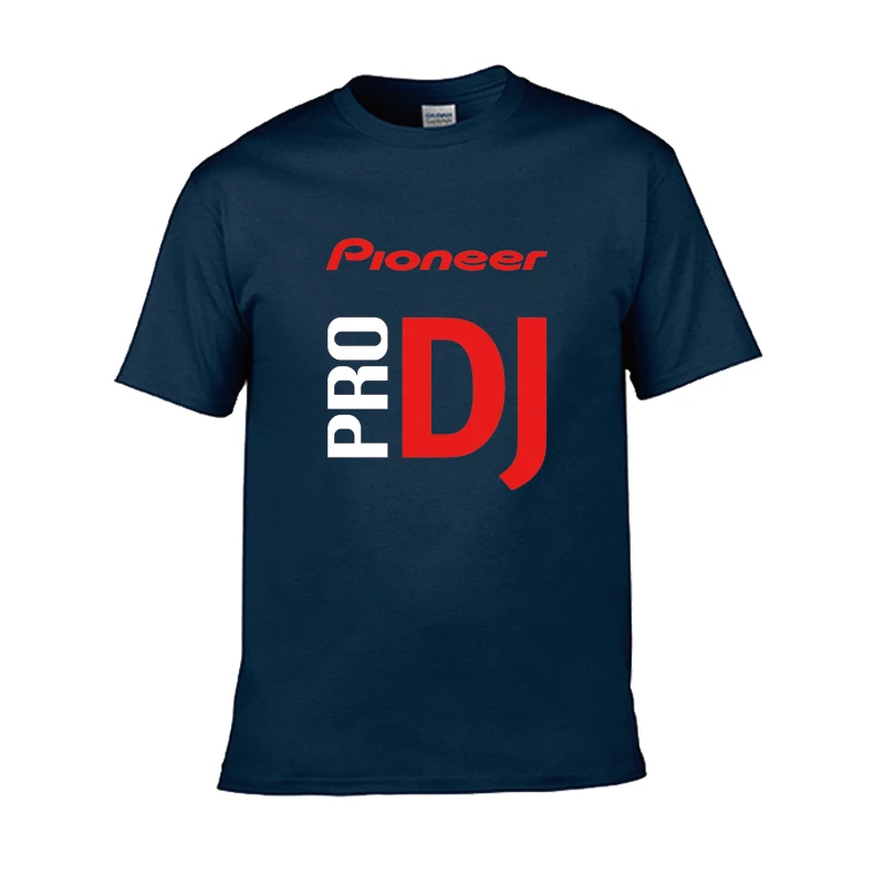 Mens Short Sleeve Pioneer Pro DJ Print T-shirt Summer Casual Male Cotton Tshirts Fashion Hip Hop Harajuku Unisex Clothes