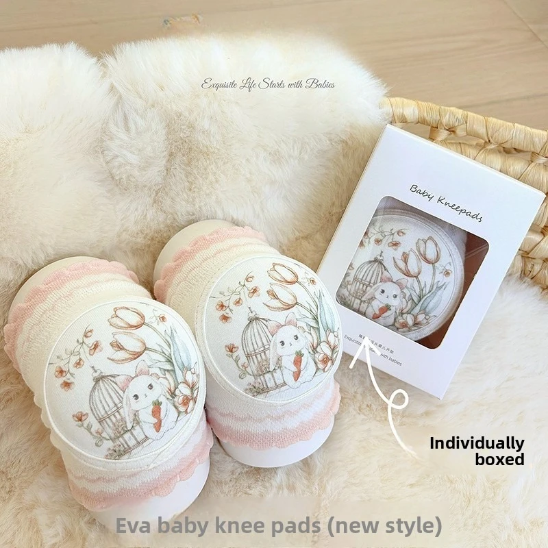 Rodilleras finas de verano 2025 para bebé, malla de algodón para bebé, productos maternos e infantiles, coderas para gatear para niños pequeños, artefacto