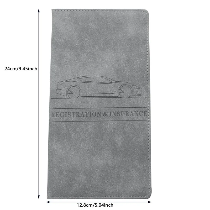 Men's Card Holder, Car Registration Vehicle License Insurance Card Holder Wallet