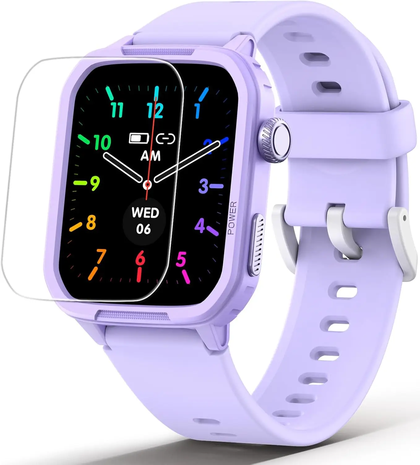 

Kids Smart Watch No Phone Needed, 19 Sports, Sleep Monitor, Pedometer, Gift for Boys Girls 6-16 (Purple)