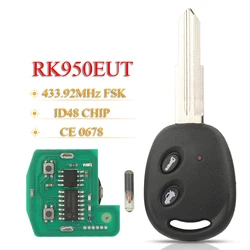 JYQ RK950EUT Zdalny kluczyk samochodowy 433.92MHz FSK ID48 Do Chevrolet Aveo Spark Matiz Holden Barina 2009-2016 Automatyczny pilot CE 0678