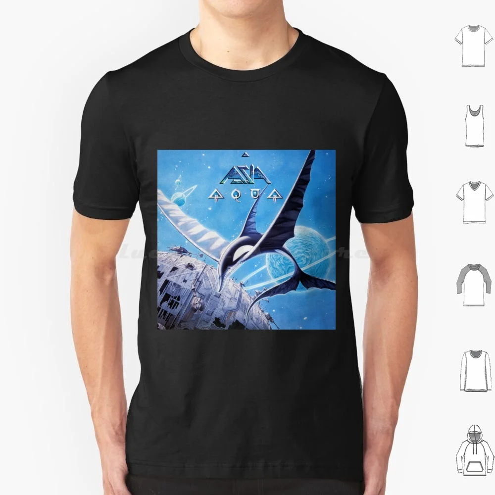 Camiseta Asia Aqua hombres mujeres niños 6xl Asia Alpha Aqua Aria Astra Gravitas entonces ahora Asia álbum cubre Asia Tour Asia Logo Asia