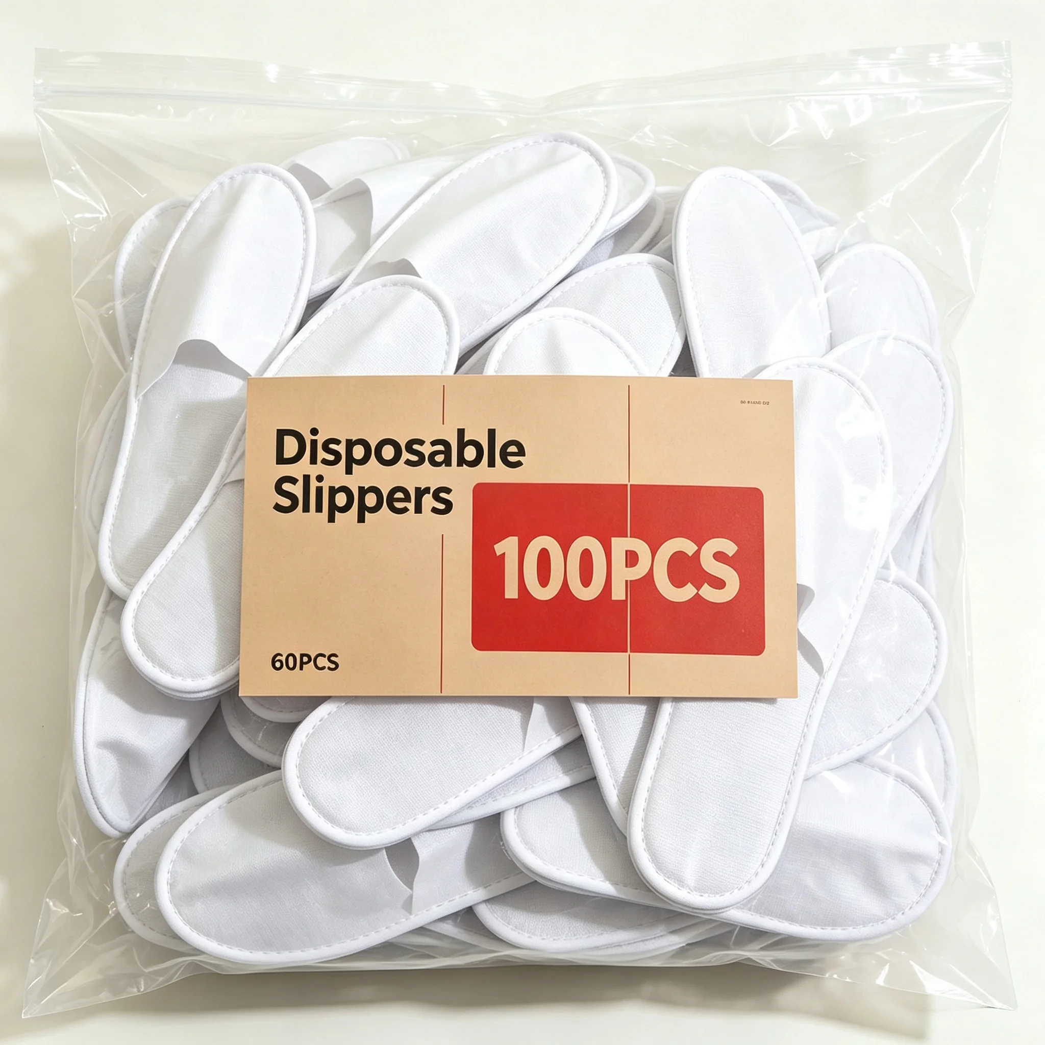 2-50pairs New Disposable Slippers for Home Guests Travel Hotels Thickened Anti Slip Indoor Disposable Slippers