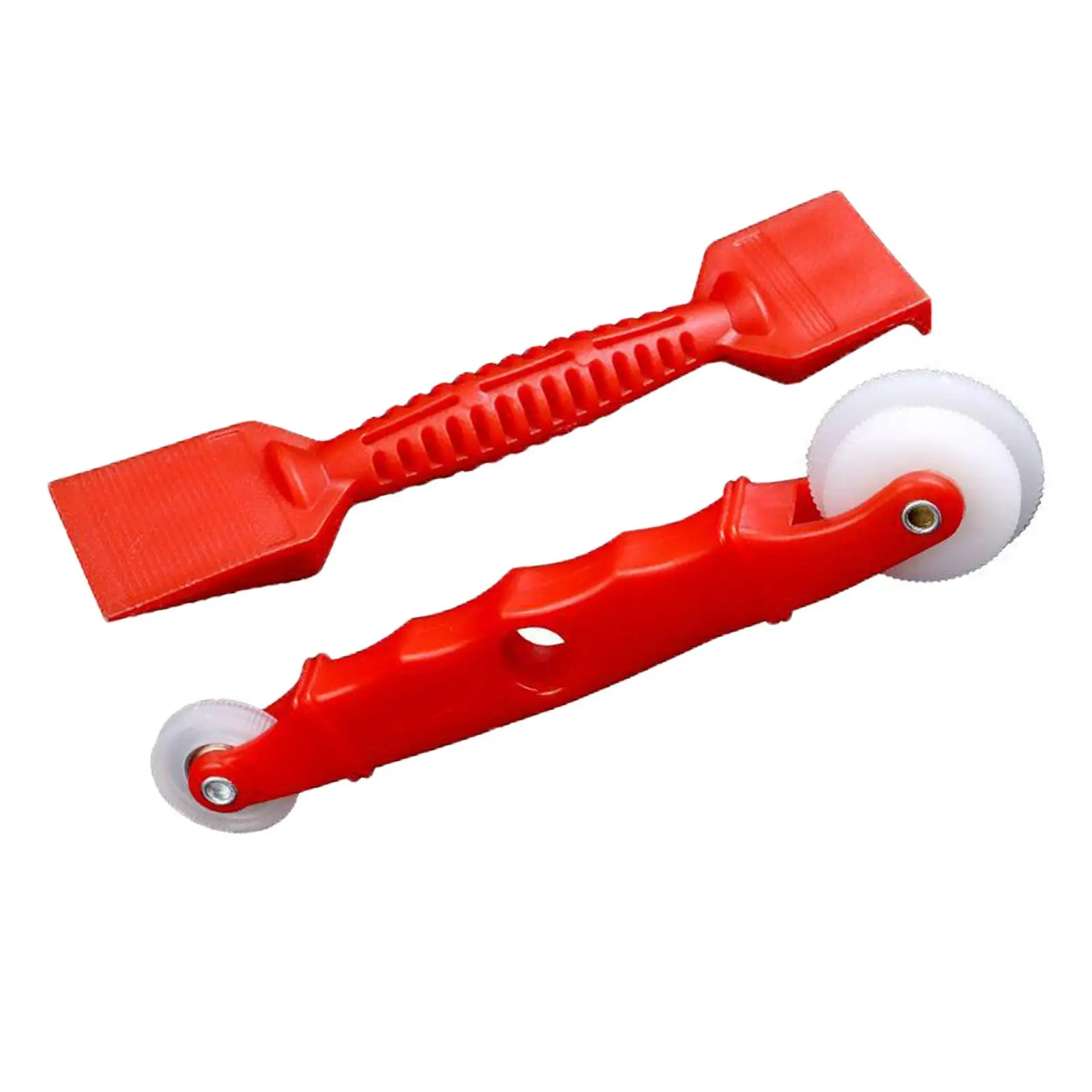 2 Pieces Screen Roller Tool Set Scraper Durable Screen Retainer Rolling Tool Red Mesh Wheel Window Install Tool Fitments