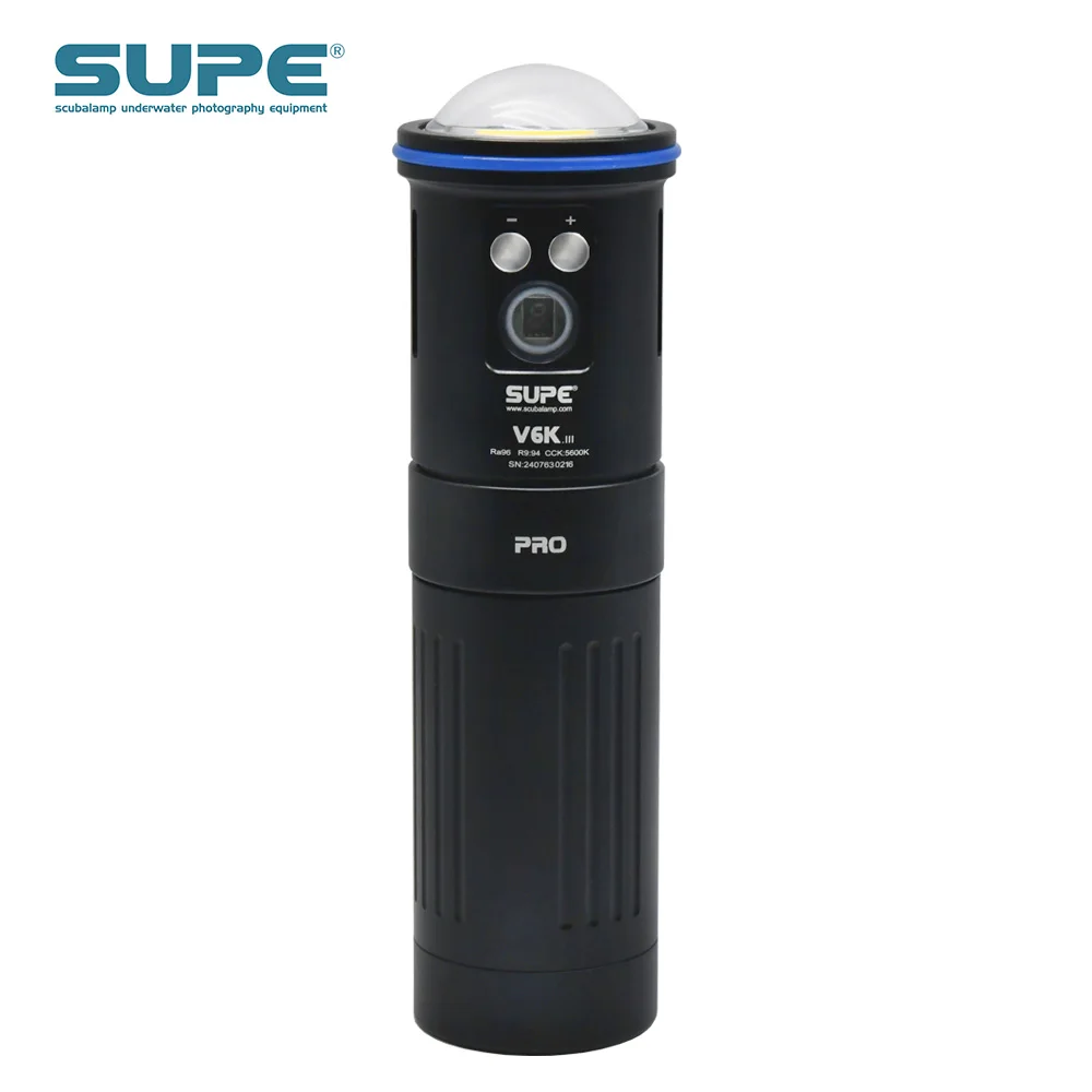 SUPE Scubalamp  V6K pro v3 Video Light - 12,000 lumens