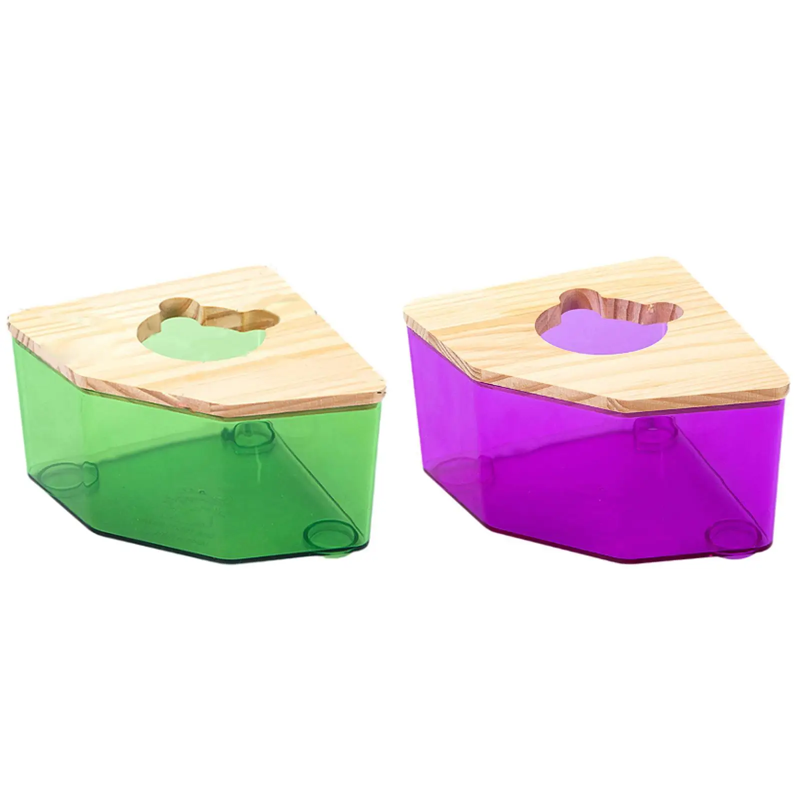 Hamster Sand Bath Box Acrylic Small Animal Shower Hideout Sand Bath Container for Mice Gerbil Small Animals Hamster Chinchilla