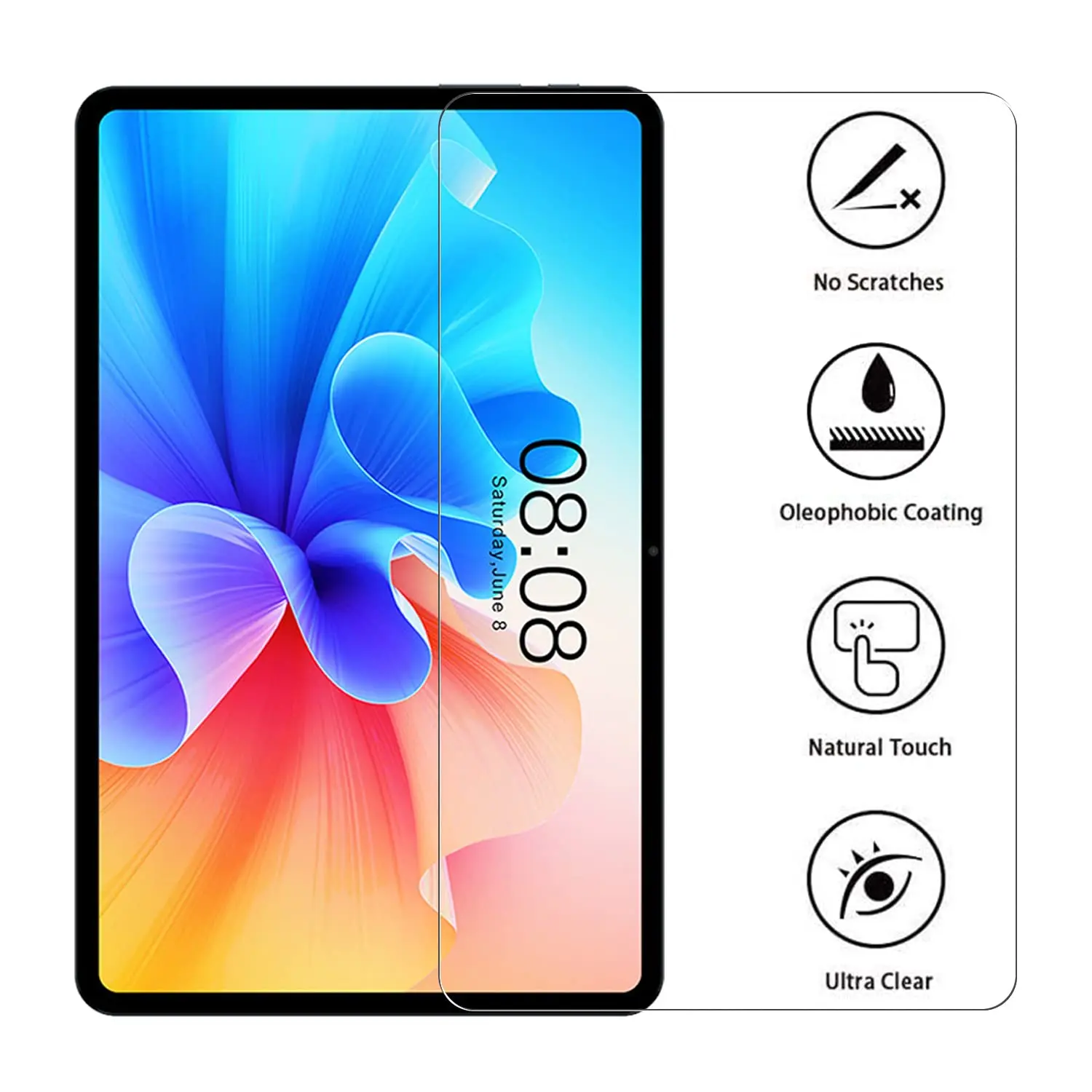 For TECLAST T40 Pro Screen Protector HD Clear Protective Film Tempered Glass for TECLAST T40 Pro 10.4 Inch Easy Installation