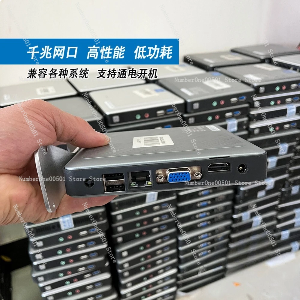Used J1800 Low Power Mini PC Thin Client ITX Micro Computer Dual Core Portable Industrial PC Stable Energy Saving