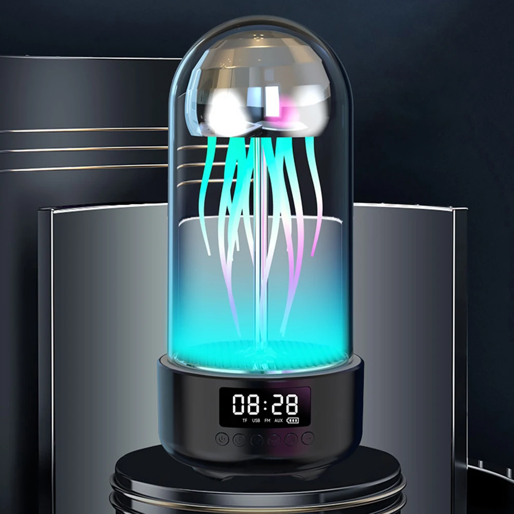 Bluetooth-совместимый механический динамик для Медузы с 7 цветами, умный сабвуфер для Медузы для украшения спальни