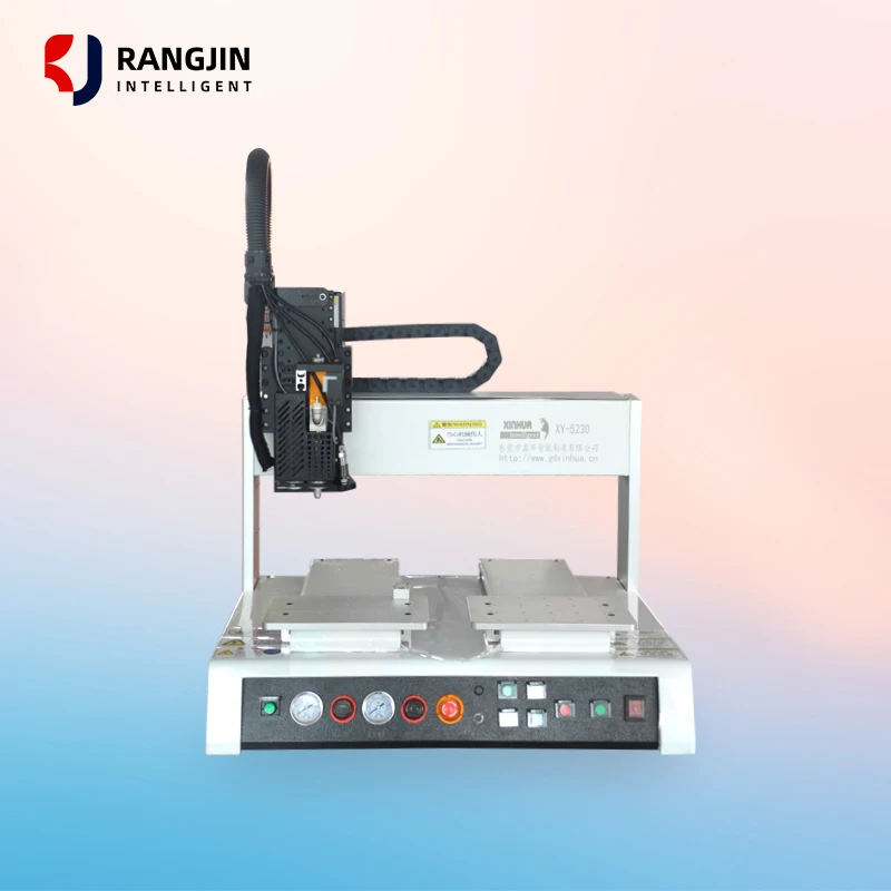 Desktop Small Size 4 Axis High Precision Automatic Glue Dispensing Robot LCD SMD Components Hot Melt Epoxy Resin AB 1 Year