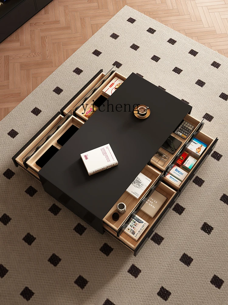 

Solid Wood Coffee Table Living Room Home New Minimalist Light Luxury Modern High-Grade Small Apartment Tea Table