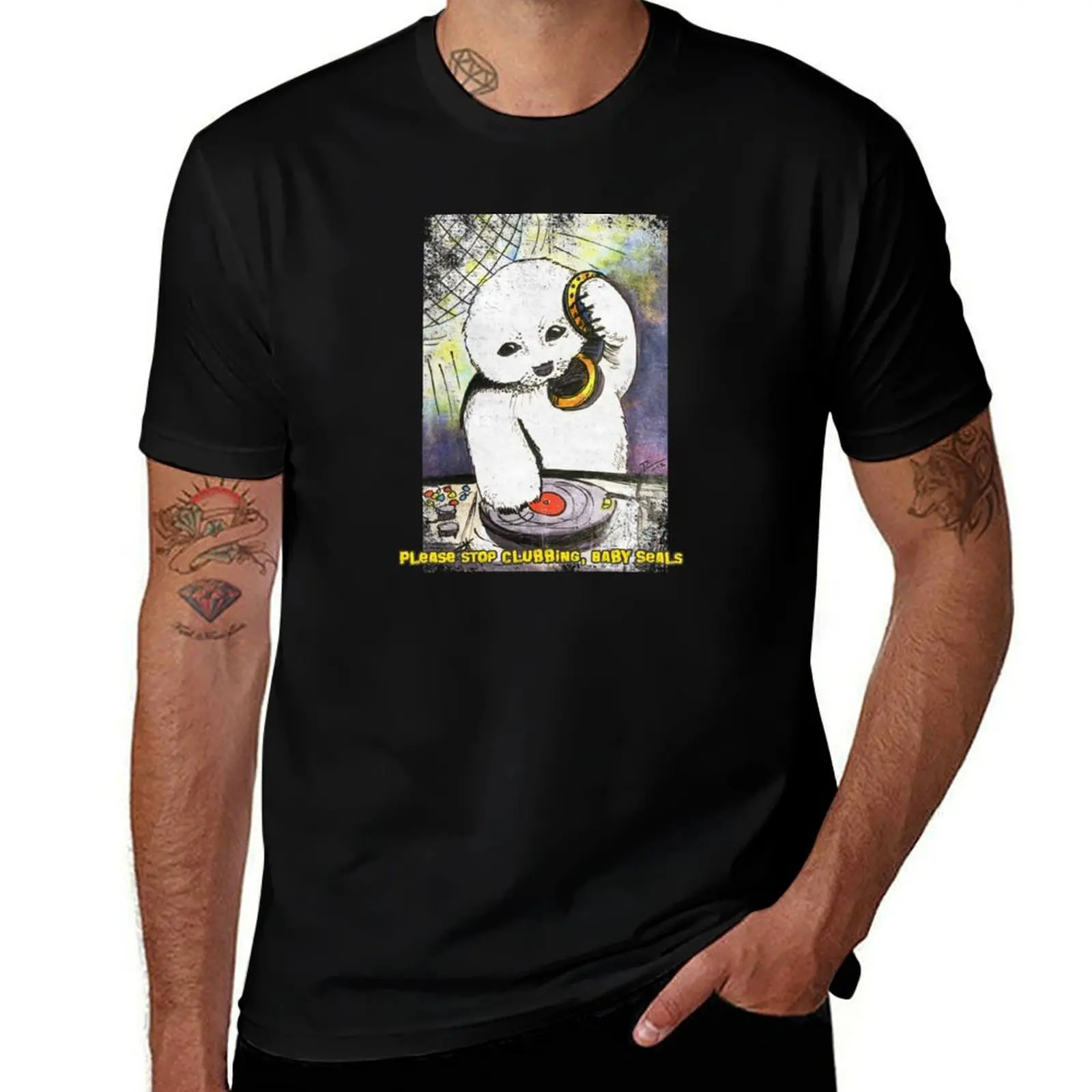t dark humor Seals tshirt Stop shirts men luxury t cotton funny Baby 100% brand cotton 100% shirt T-Shirt Clubbing, Please