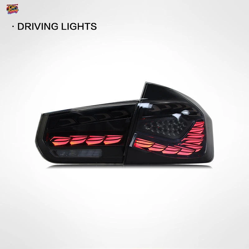 Suitable for BMW 3 Series F30 12-18tail light assembly F35 modified LED dragon scale running lights and sequential turn signals