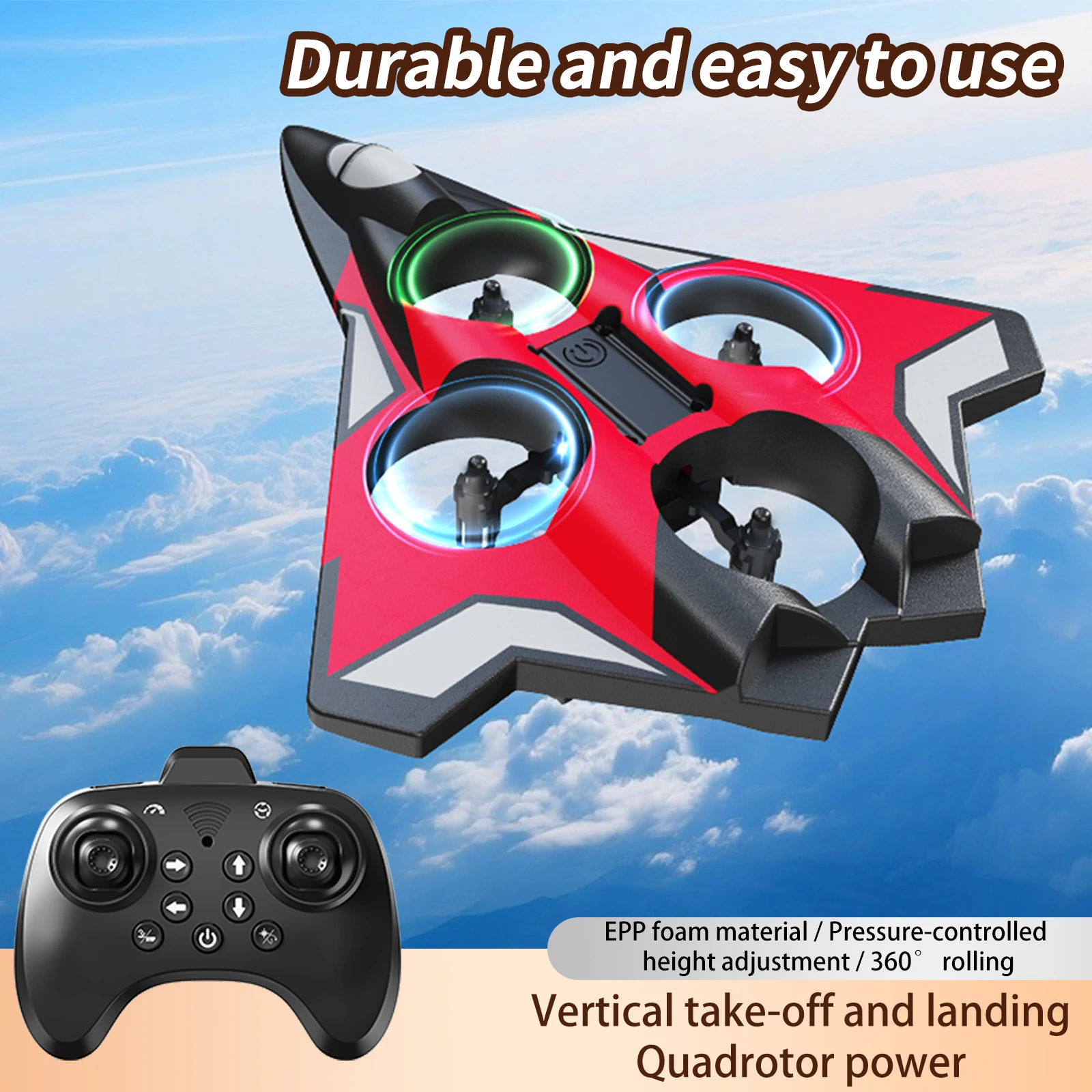 Helicóptero RC YL89 de Espuma  - Drone Kit Tricopter reseña y precio