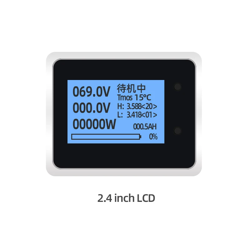 ANT BMS 2.4 3.8 4.3 inch LCD Display Screen 16S 20S 24S 22S Li-ion Lipo lifepo4 Battery Protection Board Voltage Capacity Meter