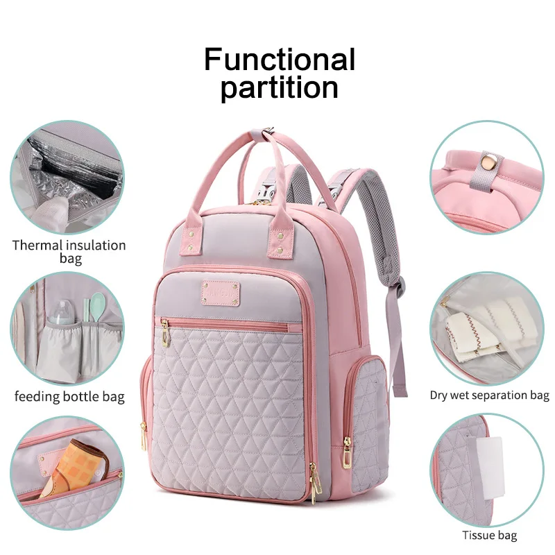 Multifunctional Mommy Diaper Bags Mother Large Capacity Travel Nappy Backpacks multi-functional Convenient Baby Nursing Bags