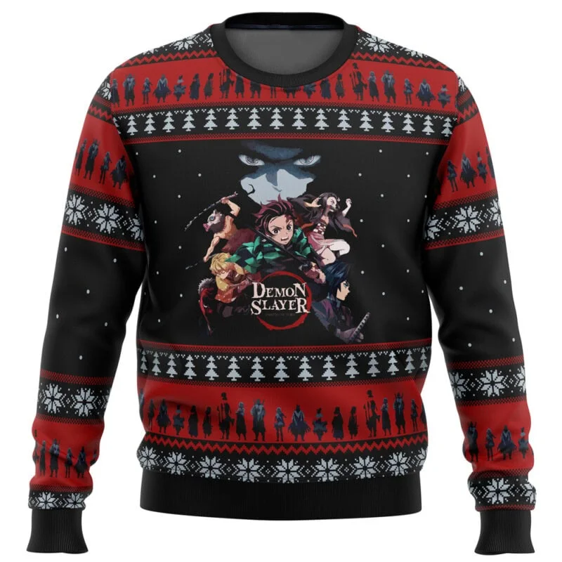 

New Japanese Anime Tanjiro Nezuko, Bandai Demon Slayer 3D Sweater Hoodie, Christmas Jersey, Hoodie for Men and Children