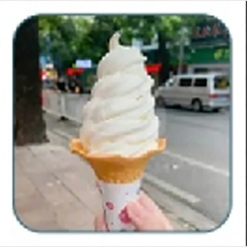 Fully Automatic Commercial Three-Head Soft Ice Cream Machine Desktop Three-Color Cone Ice Cream Maker