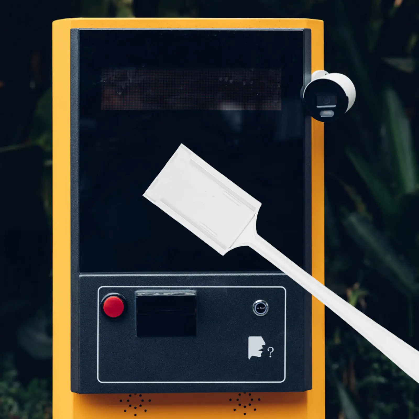 4Pcs Card Toll Stick Parking Access Cards Holder for Quick Secure Booth Entry Precise Guidance Collision Prevention Sleek Design