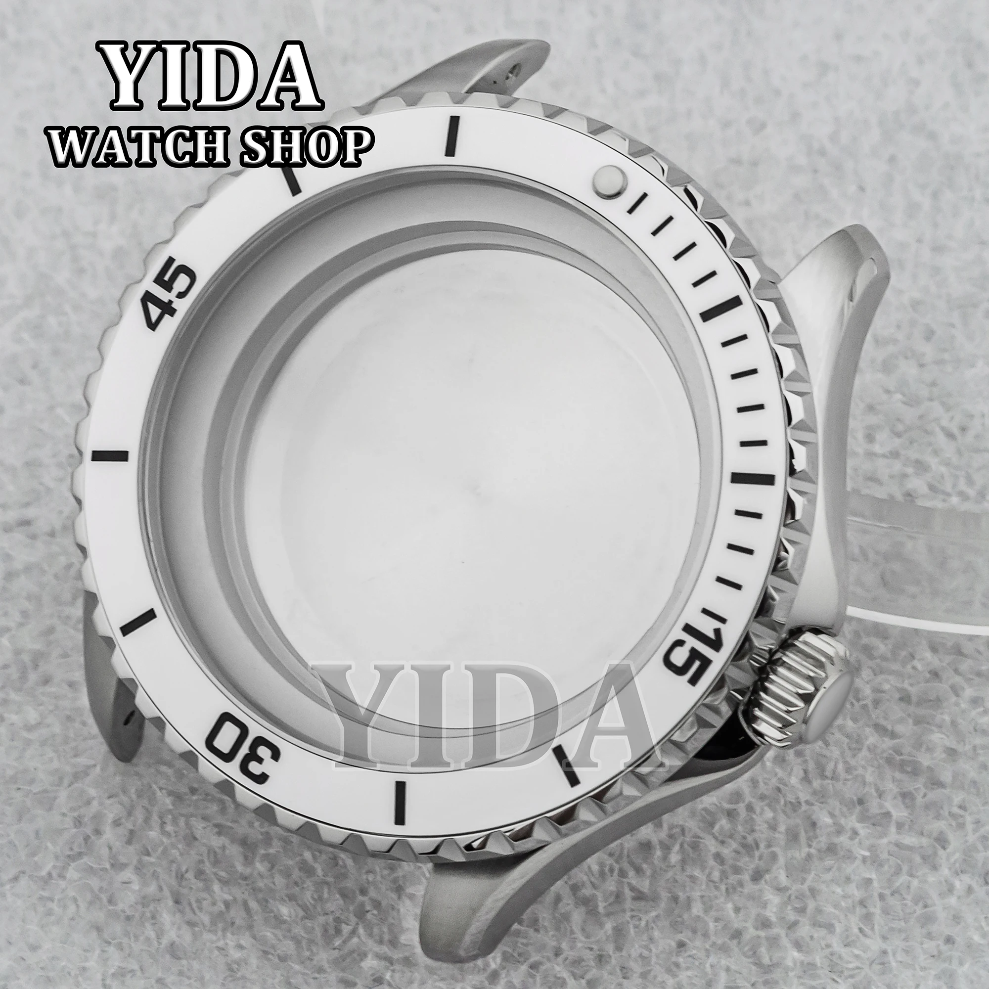 

44MM NH35 Case Stainless Steel Watch Parts Sapphire Glass 20ATM Waterproof Modified Case for SUPEROCEAN NH36 Automatic Movement