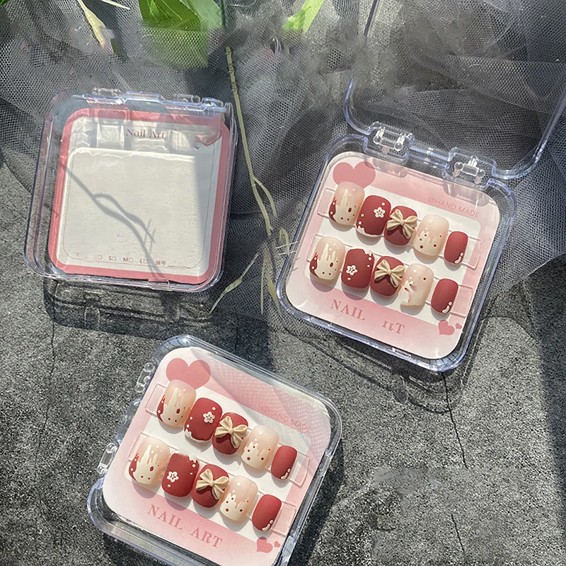 20/50 hojas 6,5x6,3 cm embalaje de uñas cartón hecho a mano diseño de uñas postizas muestra tarjetas de exposición manicura arte exhibición Nailfie Prop