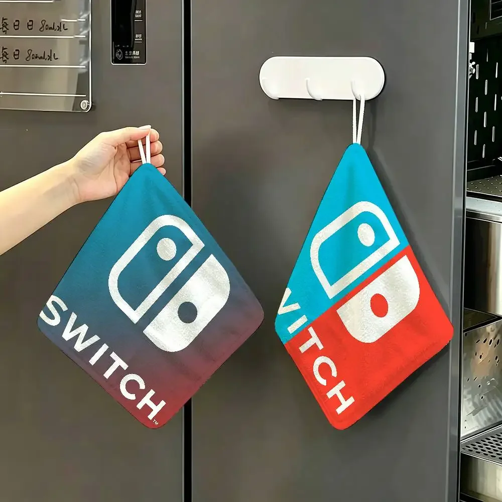 Hot Game S-SwitchS Multi-scene Polyester Cotton Towel, Hanging Hand Wiping Cloth For Kitchen Bathroom Hotel