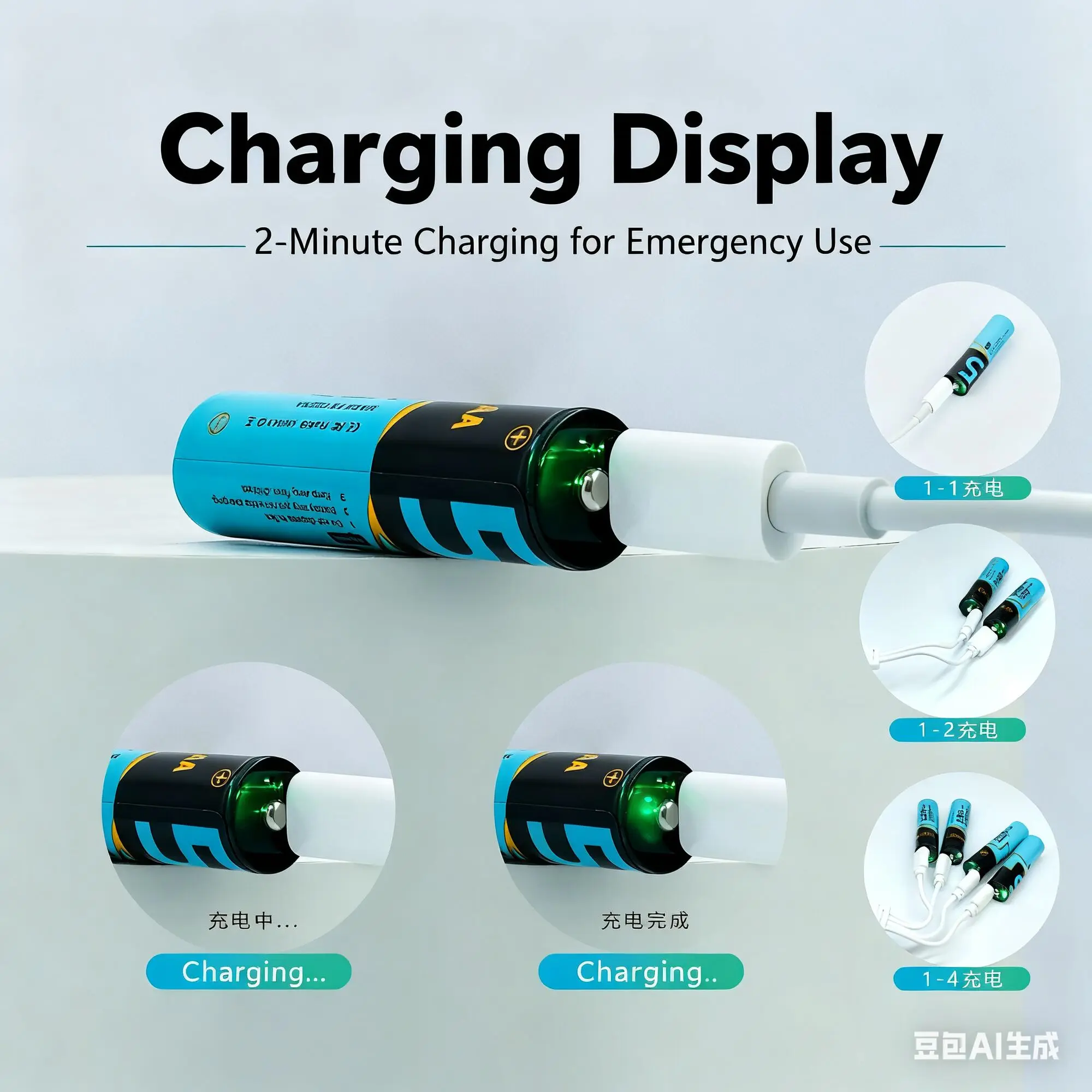 12 قطعة 1.5 فولت AA بطارية قابلة للشحن 2200mWh بطارية مع كابل شحن TYPE-C مناسبة للتحكم عن بعد اللعب #2