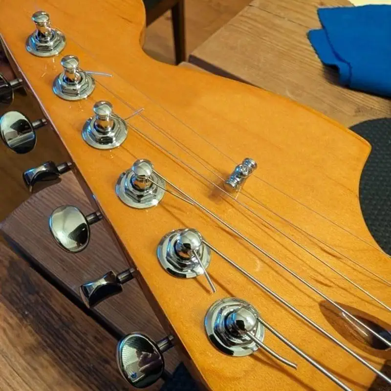  Guitar Roller String Retainers with Mounting Screws Guitar Roller String Trees Retainer Guitar Roller Guides Retainer