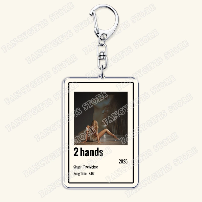 Popular Singer Album Music Keychains for Women Accessories Bag So Close To What Sports Car Songs Code Keying Jewelry Fans Gifts