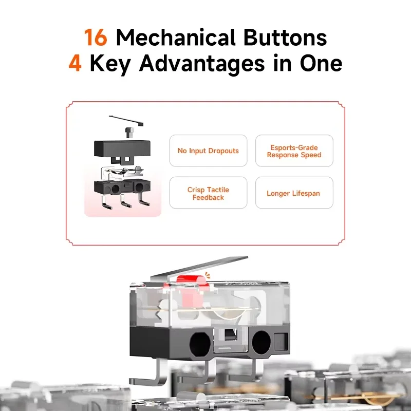 وحدة تحكم الألعاب اللاسلكية BIGBIGWON Blitz 2 TMR، لوحة ألعاب، 2000 هرتز، 1000 مللي أمبير في الساعة، بلوتوث ستار فلاش للعبة البخار NS PC، PUBG.APEX.
