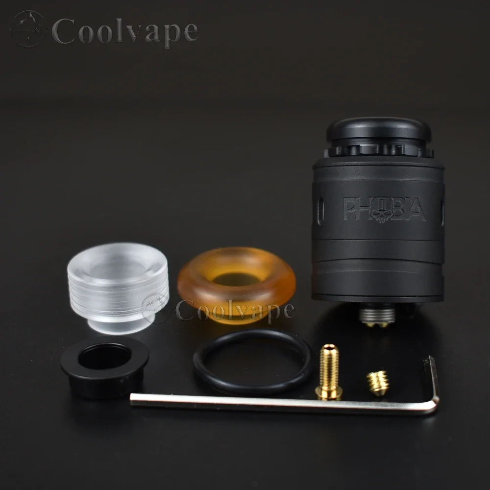 Wolfcoolvape Phobia V2 24mm RDA 316SS Squonk BF atomizer tank for coils & atomizers - gallery image 3