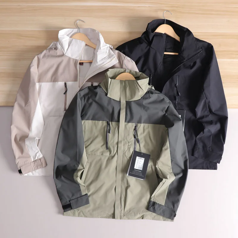 

Легкая дышащая водонепроницаемая уличная куртка для мужчин, повседневная верхняя одежда с капюшоном на весну и осень для велоспорта, пешего туризма, альпинизма